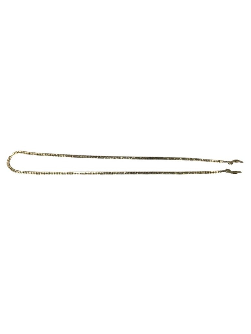 Silver Tone Rhinestone Chain Strap Holder for Reader Eyeglasses